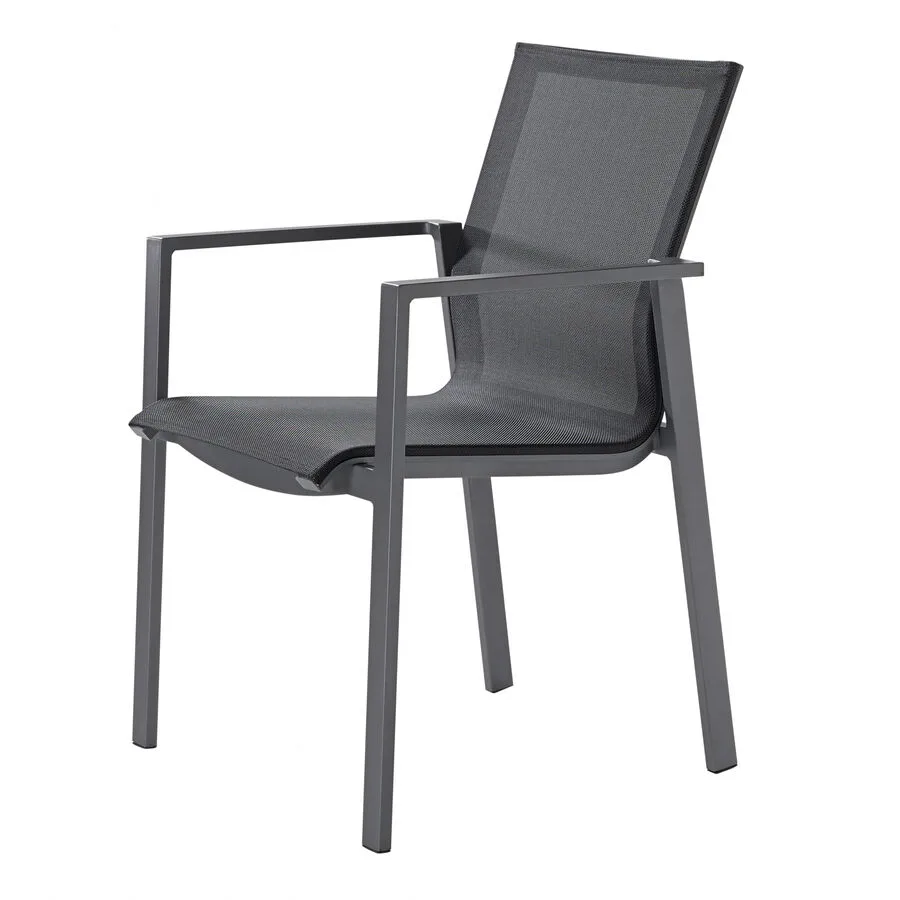Gartensessel Luster anthrazit Aluminium T 64 cm