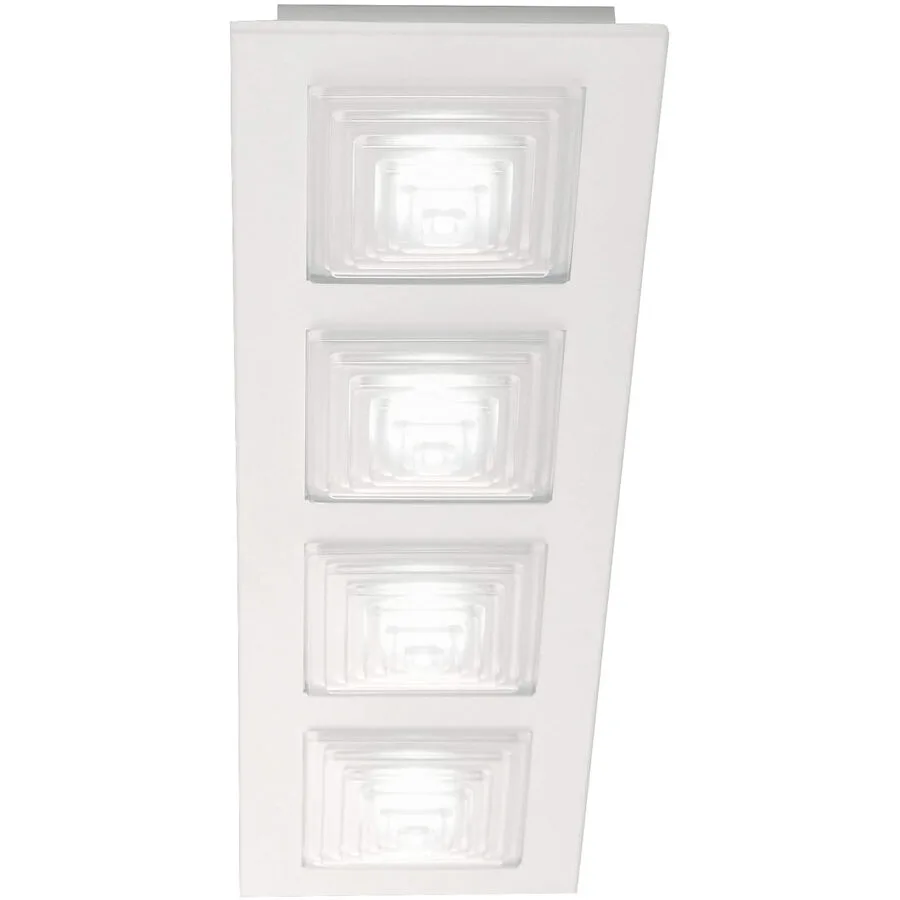 Deckenlampe Faras Weiss Metall 65 cm 7 cm - LED - Lichtfarbe: Warmweiss - LED Energiesparlampen