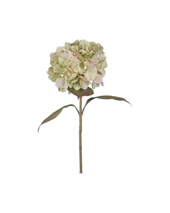 Kunstig Hortensia stilk grøn/rosa