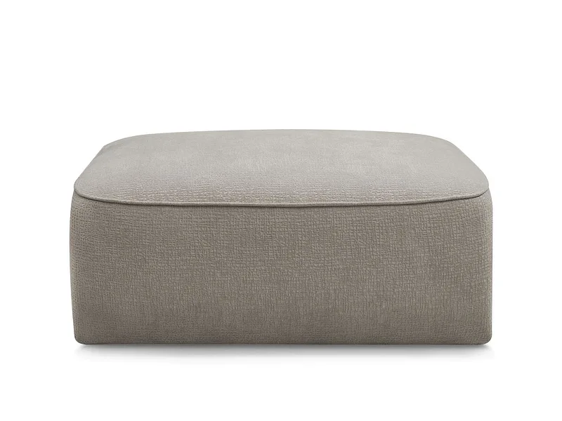 Hocker BOBOCHIC LEOPOLD 90x96x42cm stoff mit textur taupe