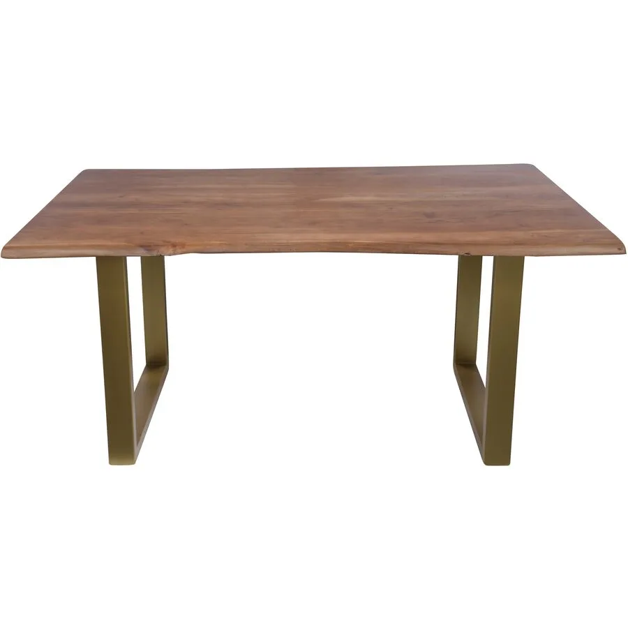 Esstisch Uwe Nussbaumfarbig Holz/Metall B 160 T 85 cm