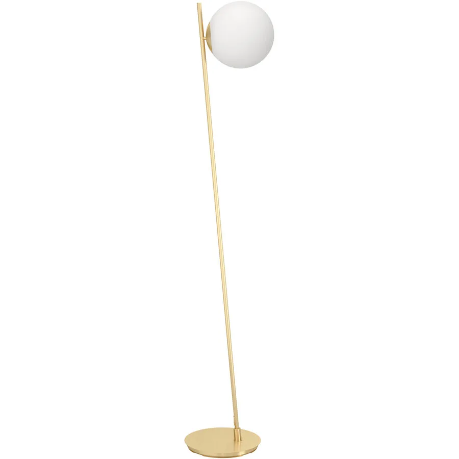 Eglo Stehlampe Rondo 4 Stahl 25 cm 174.5 cm - Farbe: messing gebürstet/smoky