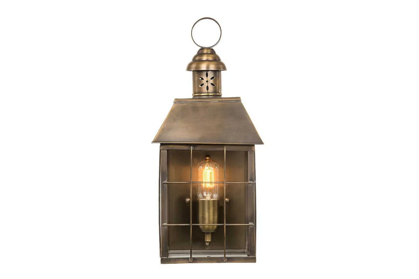 Hyde Park Elstead Lighting Vägglampa utomhus - Brass