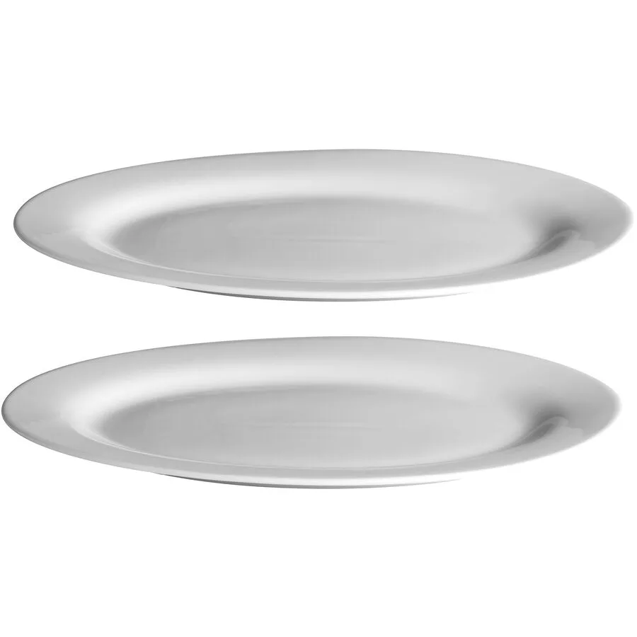 MÄSER Platten-Set 2-tlg. Modesta Weiss Porzellan 30 cm
