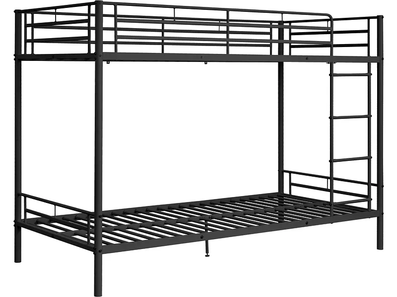 Hochbett HENRY 90x200cm schwarz