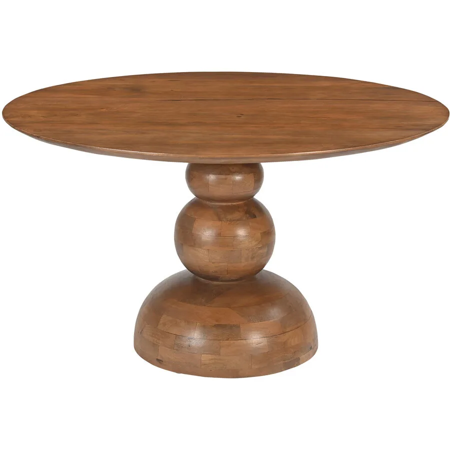 Tisch Mango natur Mangoholz massiv Massivholz B 130 T 130 cm