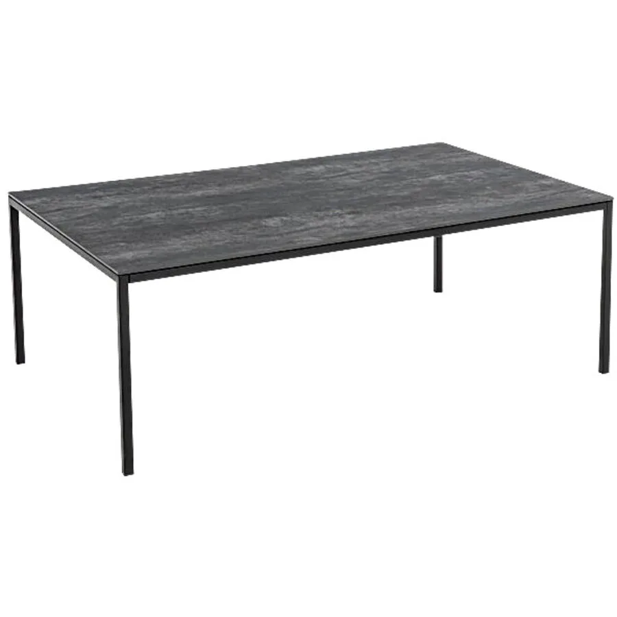 Salontisch Küssnacht schwarz Keramik, Metall B 110 T 70 cm