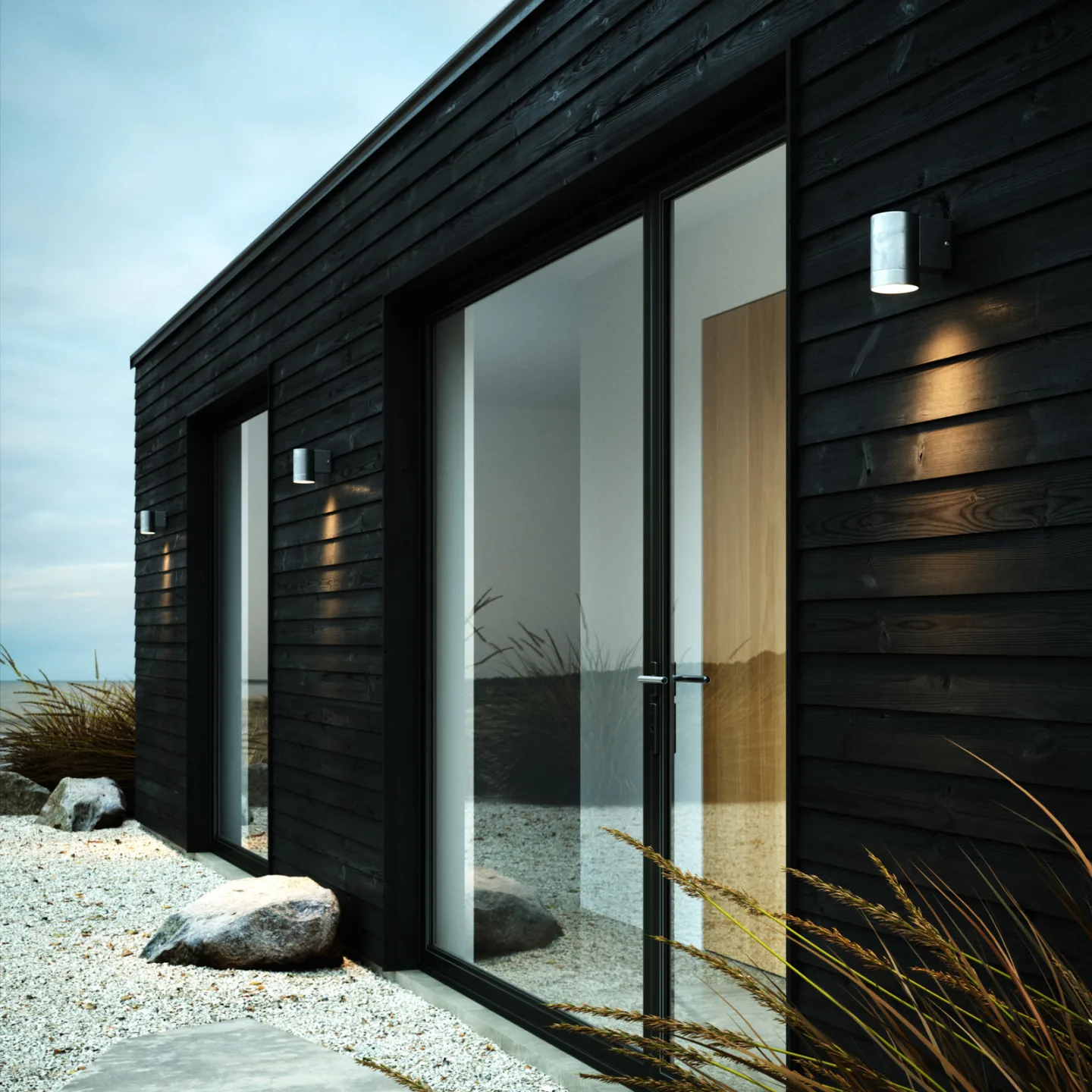 Tin Maxi Udendørs Væglampe Galvanized Steel- Nordlux - Moderne - Metal - Med én lyskilde