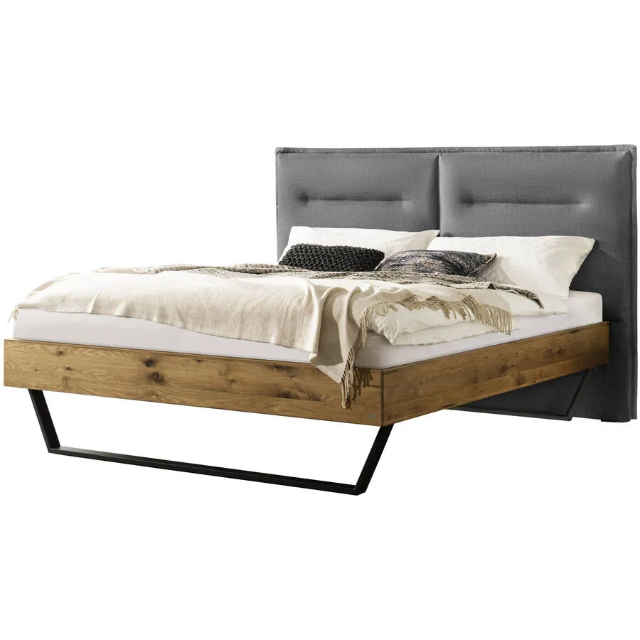 Hasena Bett Sassari Wildeiche Eiche massiv Massivholz 200 x 200 cm