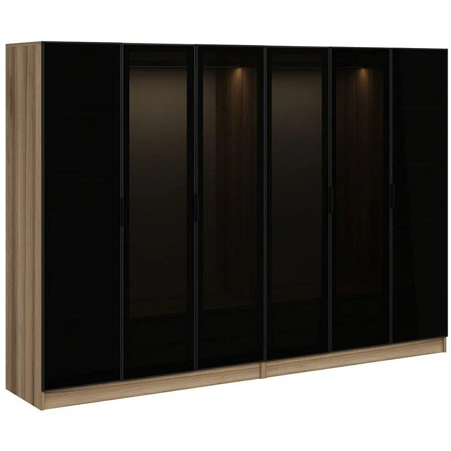Kleiderschrank Uyumak rauch Melamin B 270 cm