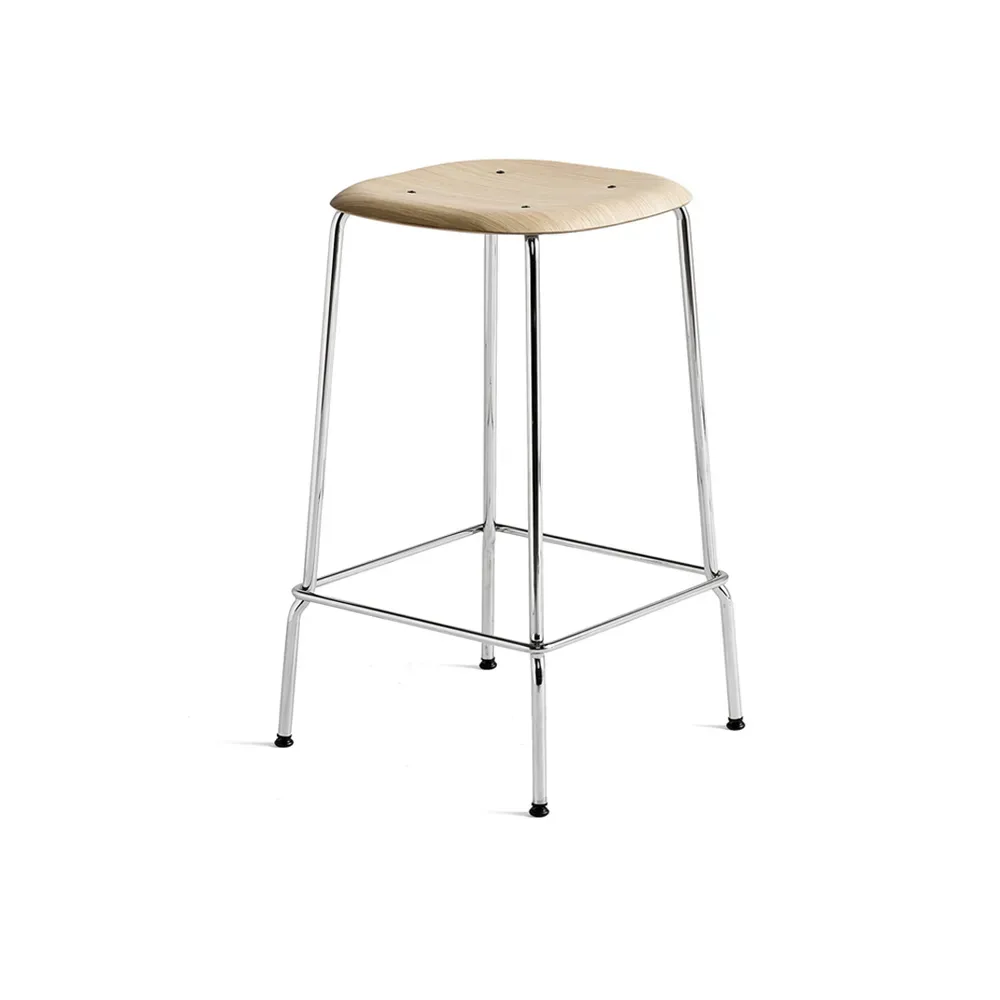 HAY Soft Edge 30 Low Barhocker Water-based lacquered oak-krom