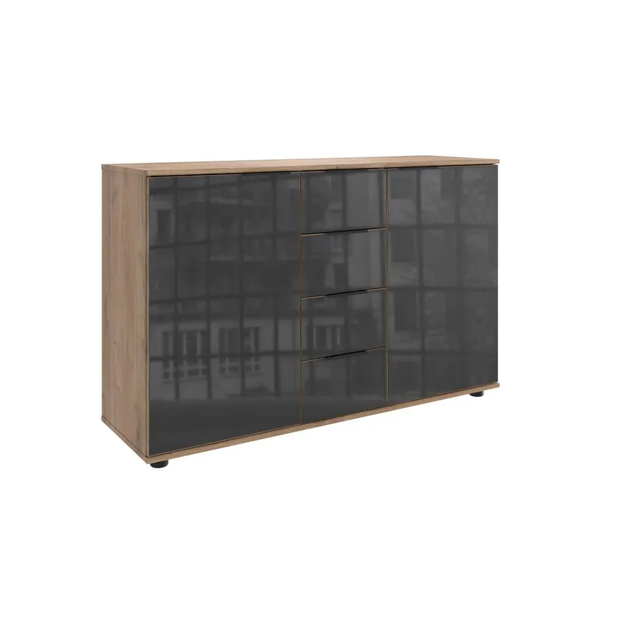 Kommode Metac Plankeneiche Holzwerkstoff B 130 H 83 cm