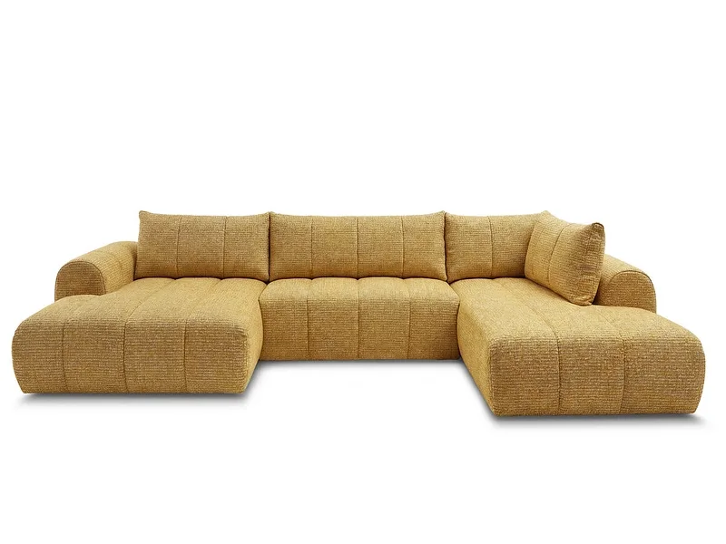 Wohnlandschaft BOBOCHIC NESTY Stoff chiniert gelb