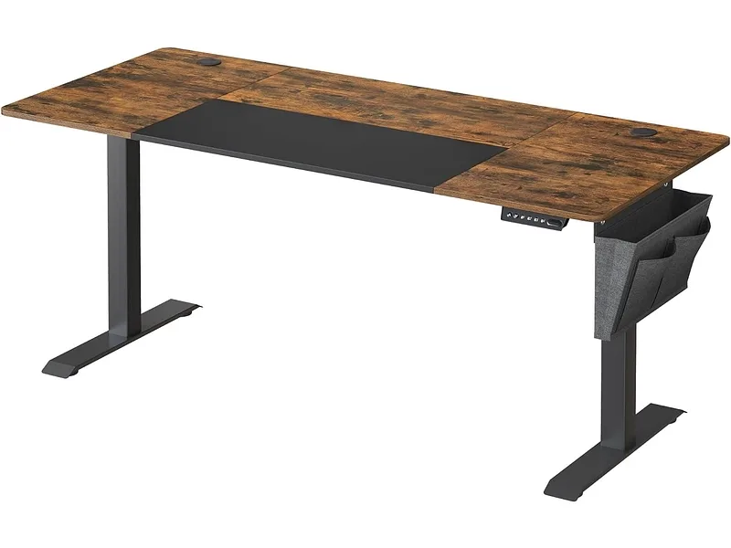 Elektrischer Schreibtisch SONGMICS RUSTIK 70x160x72cm braun