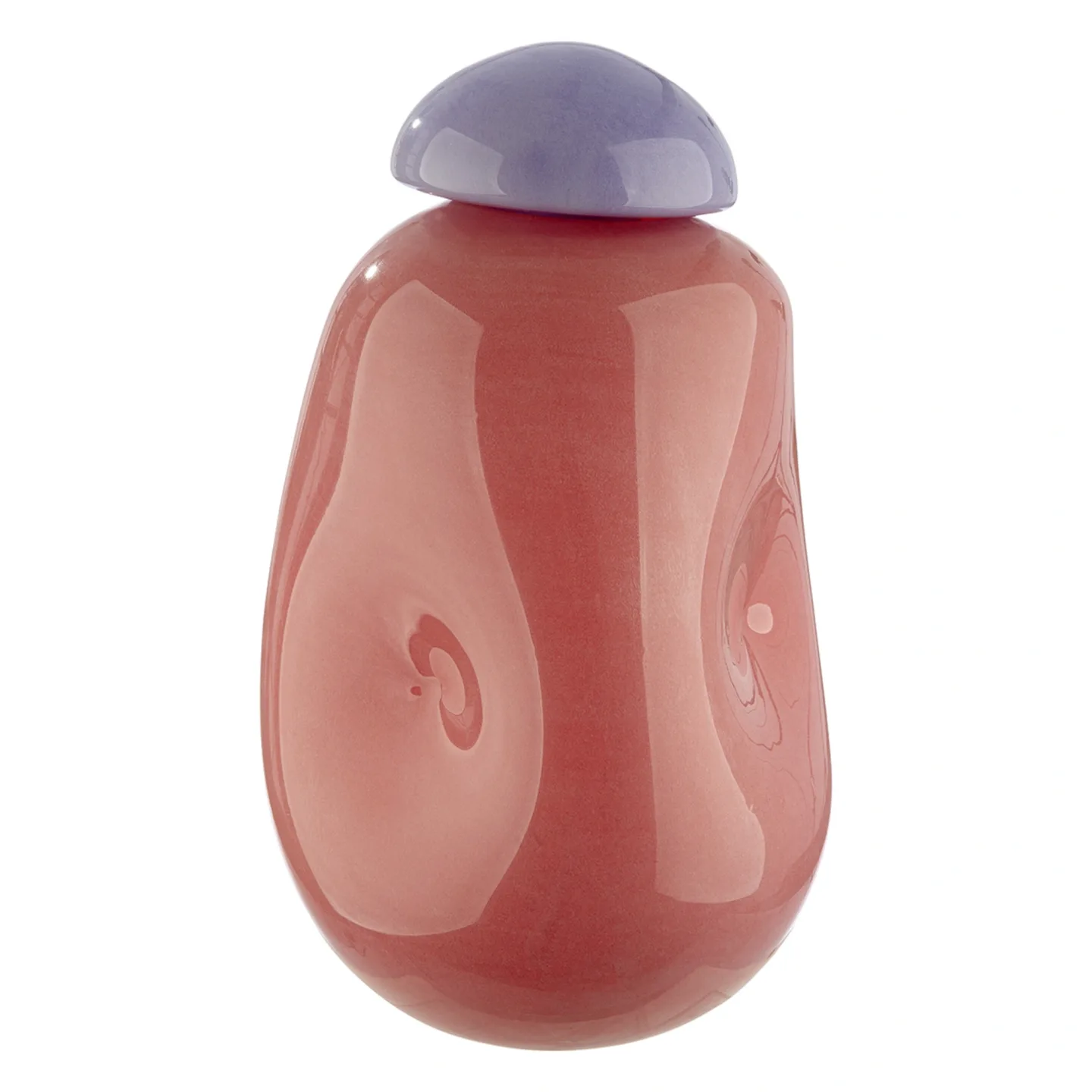Gilde Vase Candy Glas Rosa H: 26 cm | Schubiger Möbel