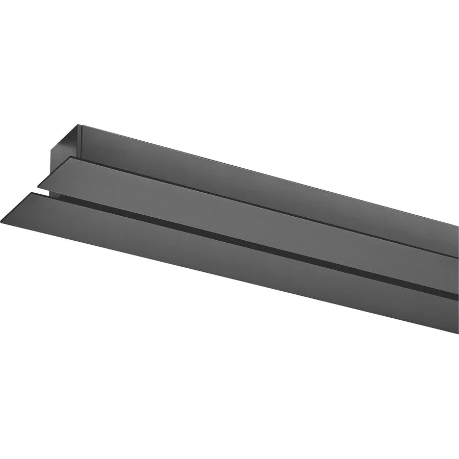 Designer-Pendellampen-Schiene Bankamp Strada 2.0 schwarz 200 cm - LED - Lichtfarbe: Extra warmweiss - Material: Aluminium/Stahl - Schiene- LED