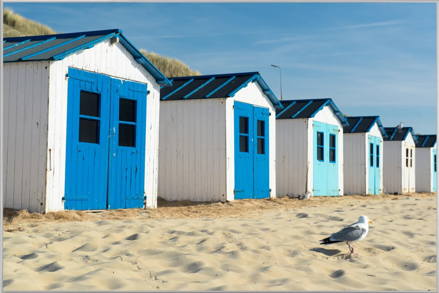 image LAND Bild mit Rahmen Strandhäuser 4 | Schubiger Möbel