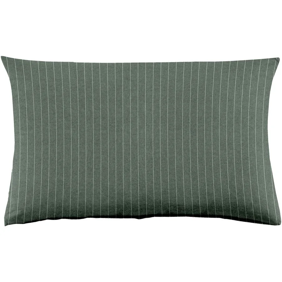 Kissenbezug Emma 65x100cm cilantro - Farbe: dunkelgrün - Material: 100% Baumwoll-Flanell, Heather Melange Optik