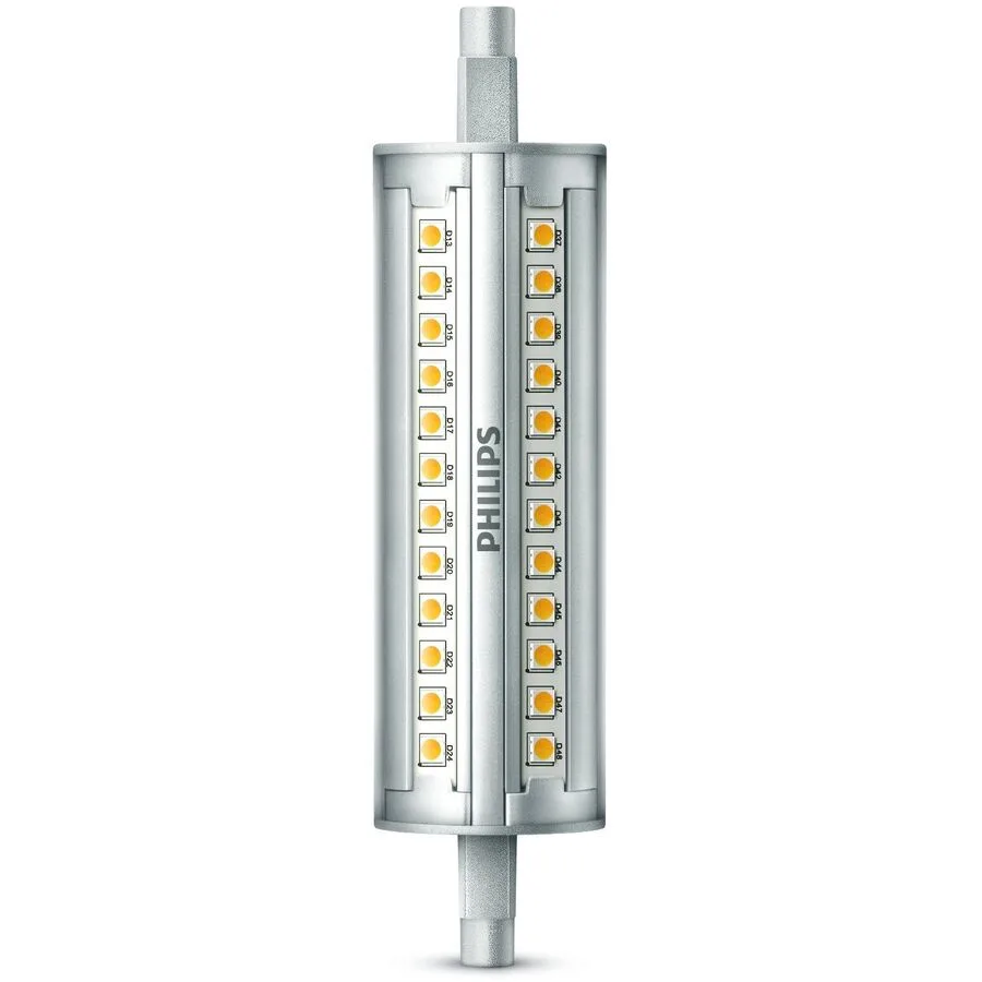 Leuchtmittel Philips Glas R7s 14 W - Farbe: silber - LED - Lichtfarbe: Warmweiss - LED Leuchtmittel