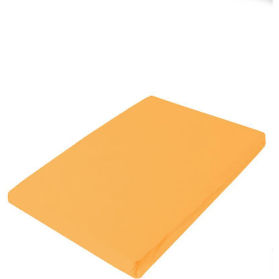 Living Home Fixleintuch Uni orange Baumwolle 160 x 200 cm