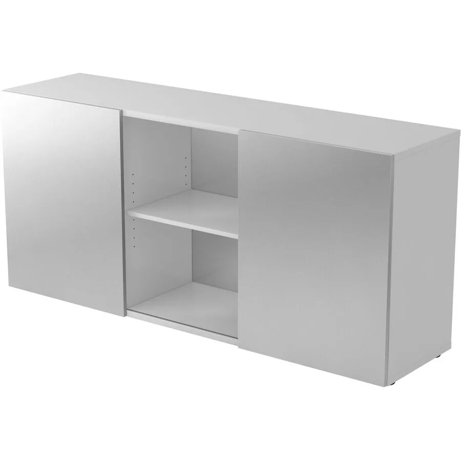 Aktenschrank Office Weiss, Silber Holzwerkstoff B 160 H 75 cm