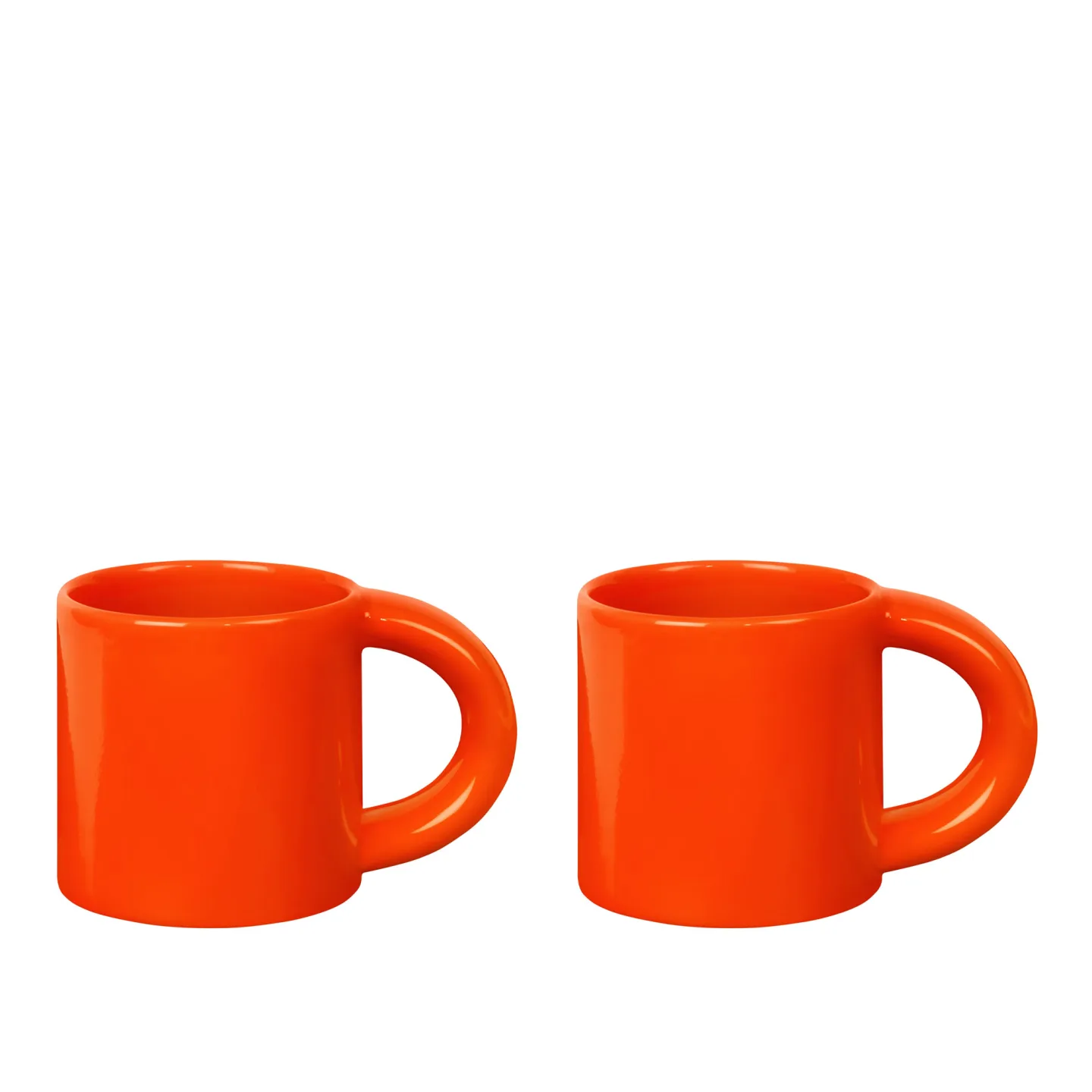 HEM - Bronto Mug (Set of 2) - Orange - Kaffekoppar - supergroup - Orange - Sten