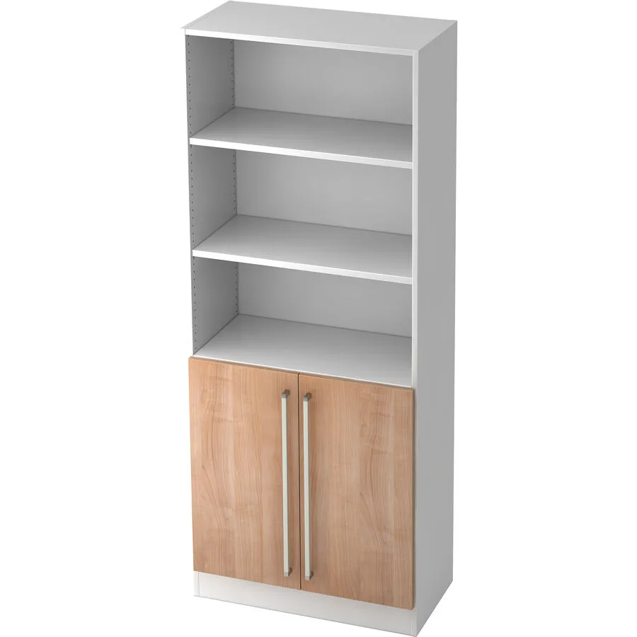 Aktenschrank Office weiss, nussbaum Holzwerkstoff B 80 cm H 200.4 cm