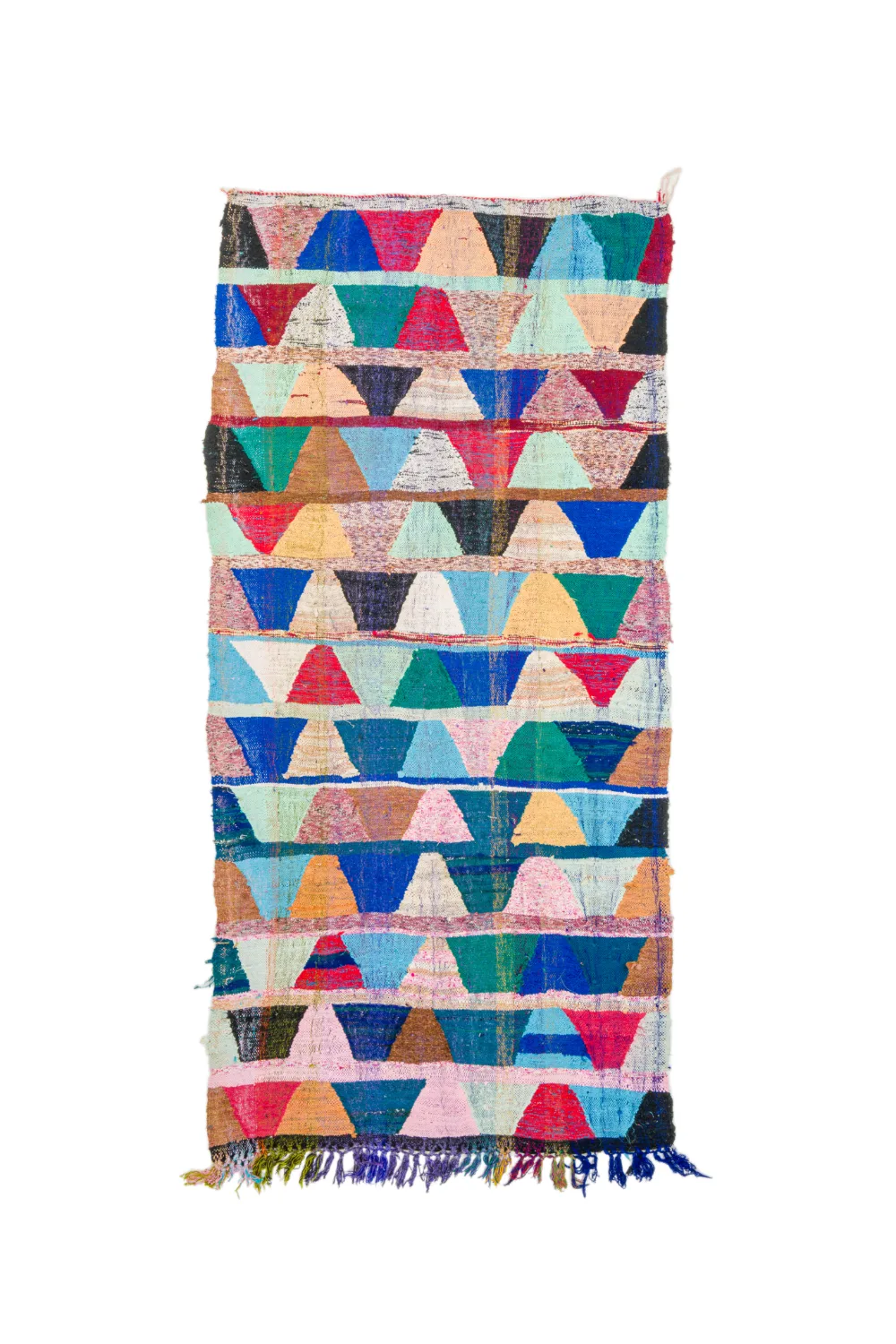 Marokkansk Boucherouite-teppe 140 x 290 cm (Størrelse: 140 x 290 cm)