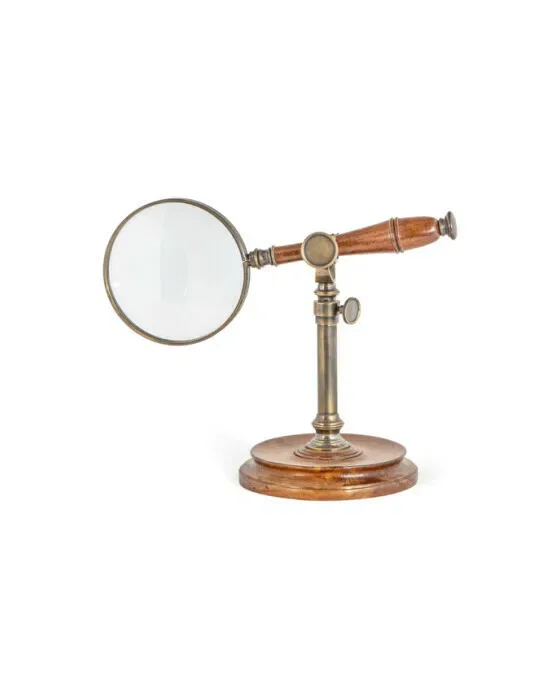 Förstoringsglas med stativ brun/brons