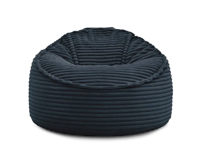 Hocker BOBOCHIC SOCRATE 106x106x79cm cord-stoff dunkelblau