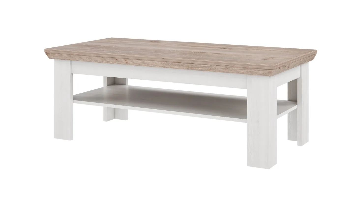 Couchtisch 120 cm Schneeeiche - Nelson Eiche - ILOPPA