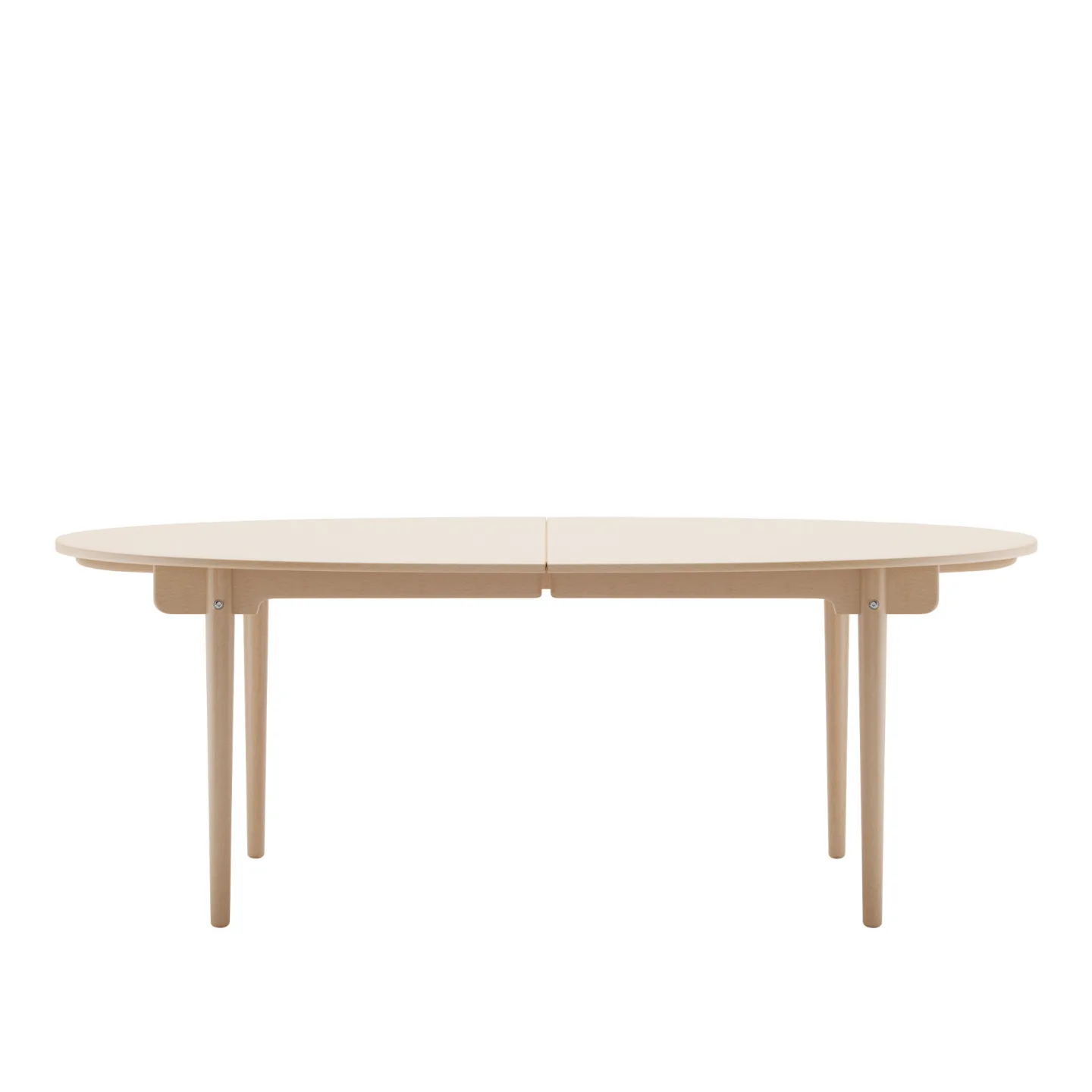 Carl Hansen - CH338, Klarlackad Bok, Med plats för 2 st iläggsskivor - Matbord - Hans J. Wegner - Träfärgad - Trä