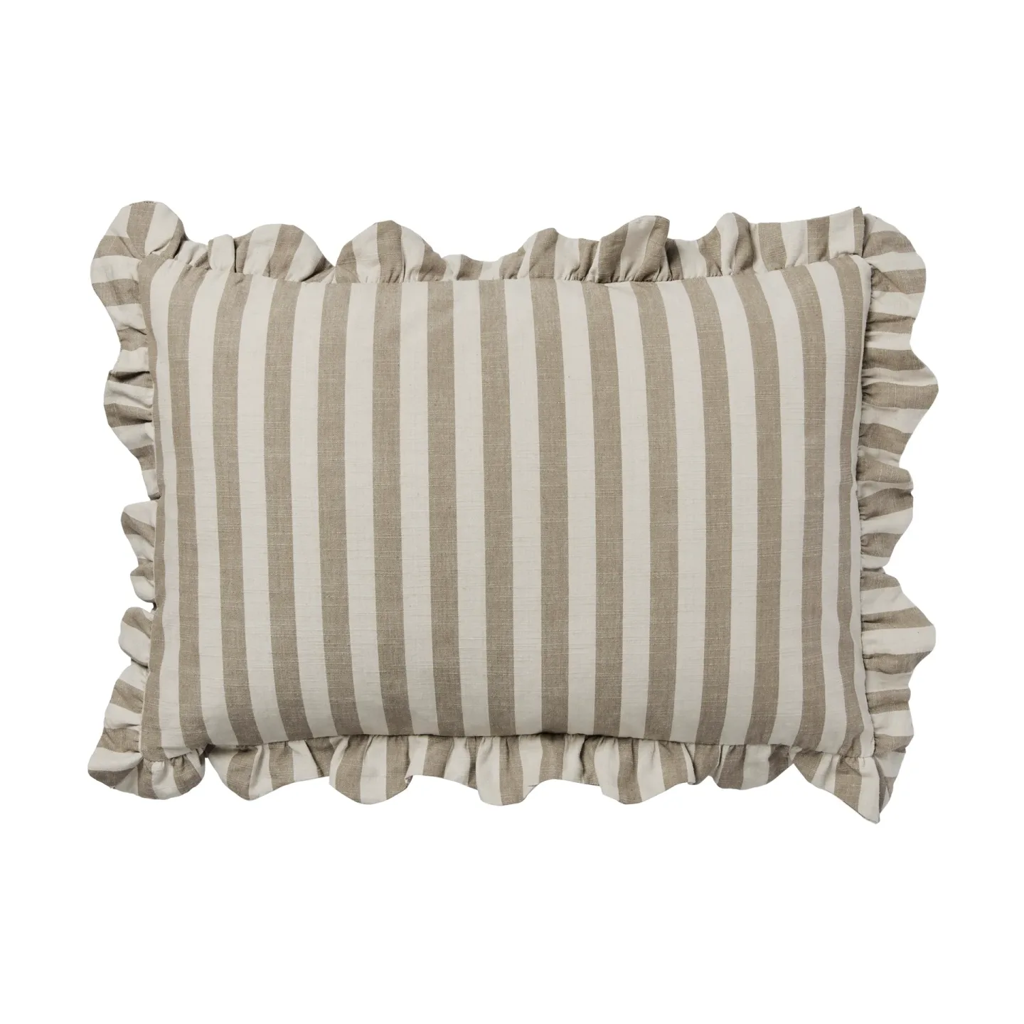 Broste Copenhagen Ina Kissenbezug Brown kelp-castle beige, 40x60 cm