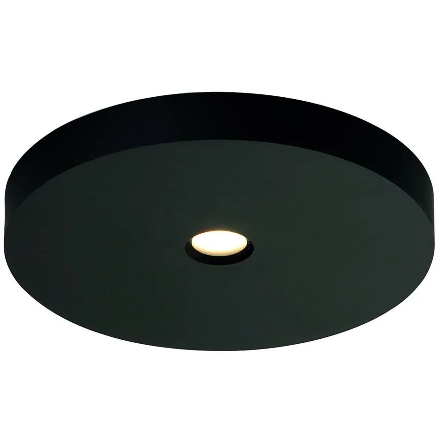 Bopp Deckenlampe Close Aluminium schwarz - LED - Lichtfarbe: Warmweiss - LED Energiesparlampen