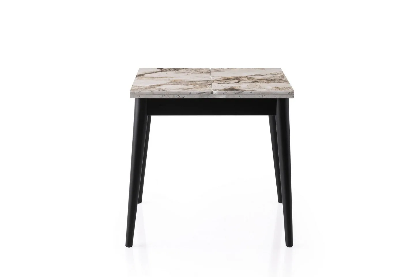 Asillo Matbord 80 cm Kvadratisk - Vit marmor