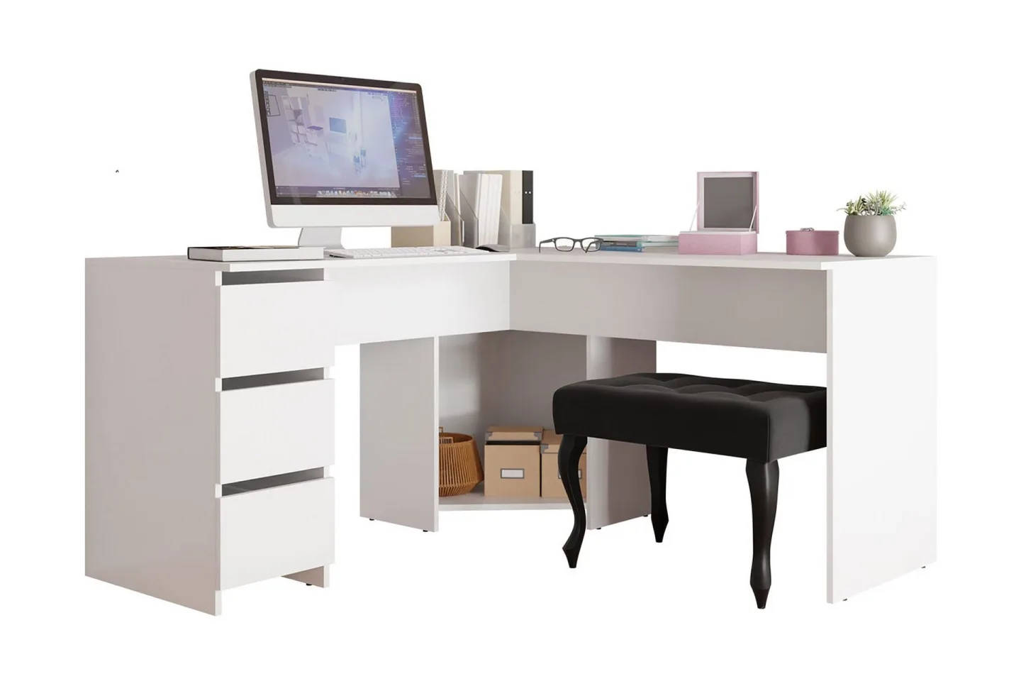 Fotyn Skrivbord 142 cm - Vit