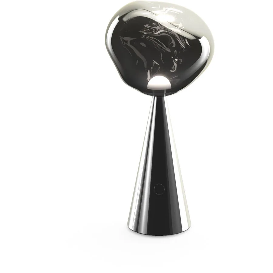 Melt Portable Tischleuchte Silver - Tom Dixon - Schlafzimmer - Design - Kunststoff