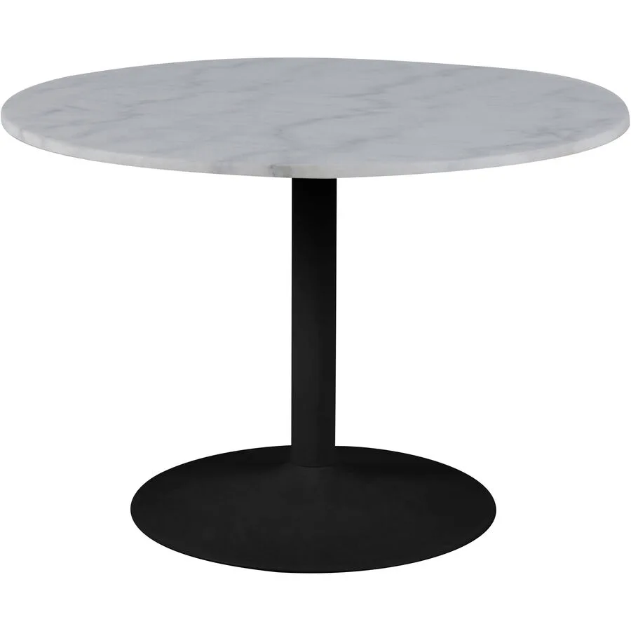 Esstisch Tarifa weiss Marmor, Stahl B 110 T 110 cm