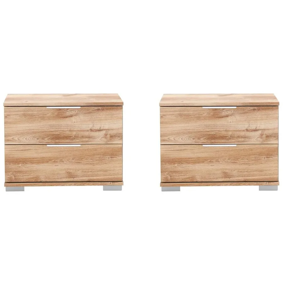 Nachttisch Peyton A Plankeneiche Holzwerkstoff B 104 H 40 cm