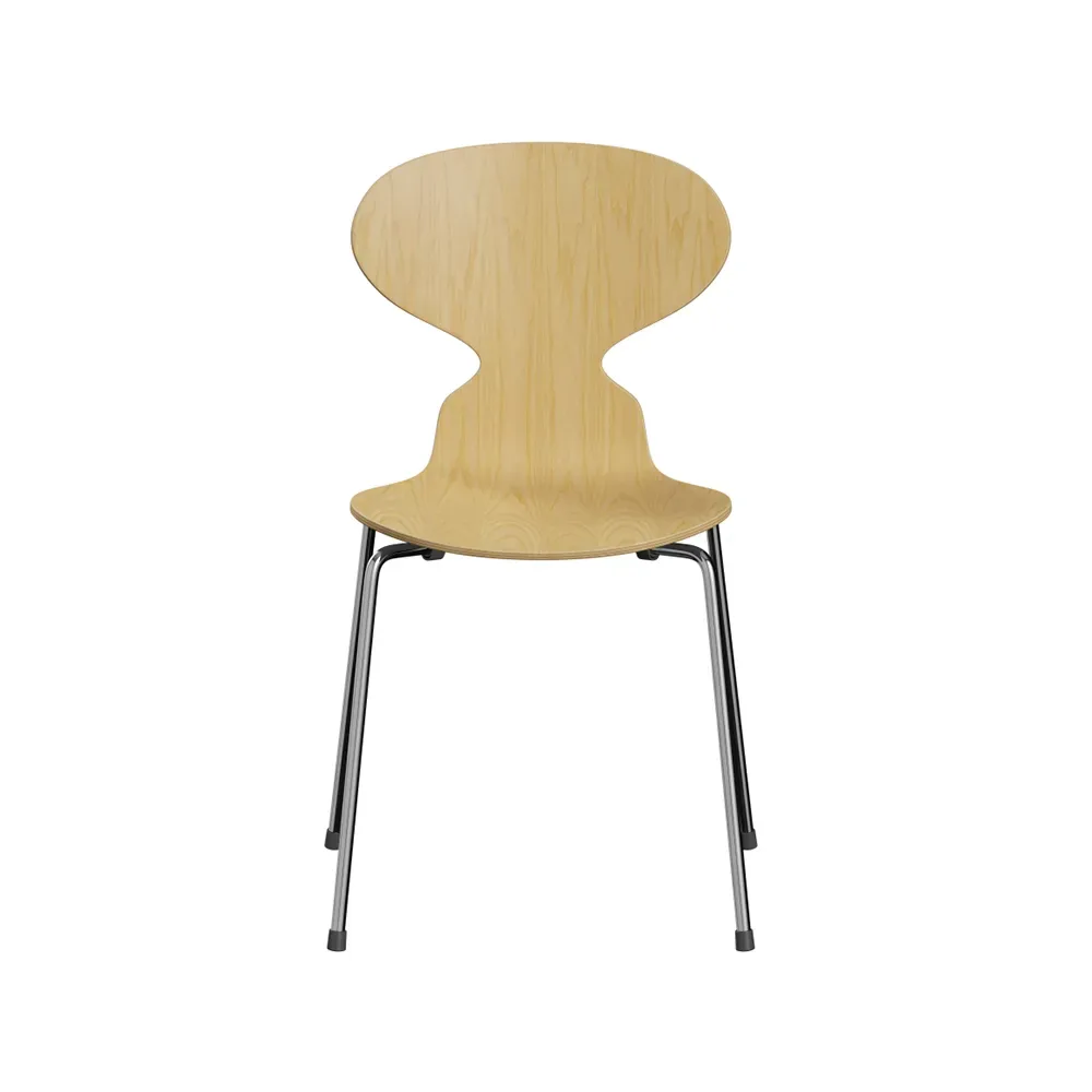 Fritz Hansen Myran 3101 stol ask lack, kromat stålstativ