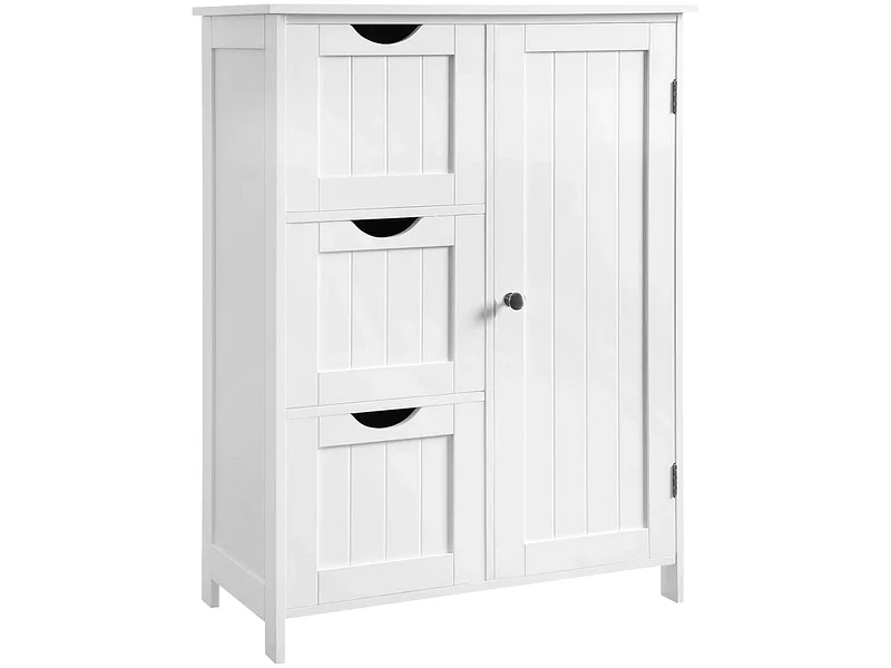 Kommode SONGMICS SADY 1 Tür 3 Schubladen 30x60x81cm weiss