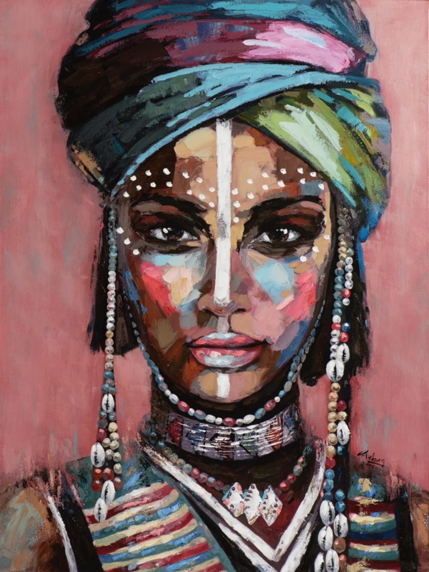 image LAND Bild Wüstenfrau mit Turban 60x90 cm | Schubiger Möbel