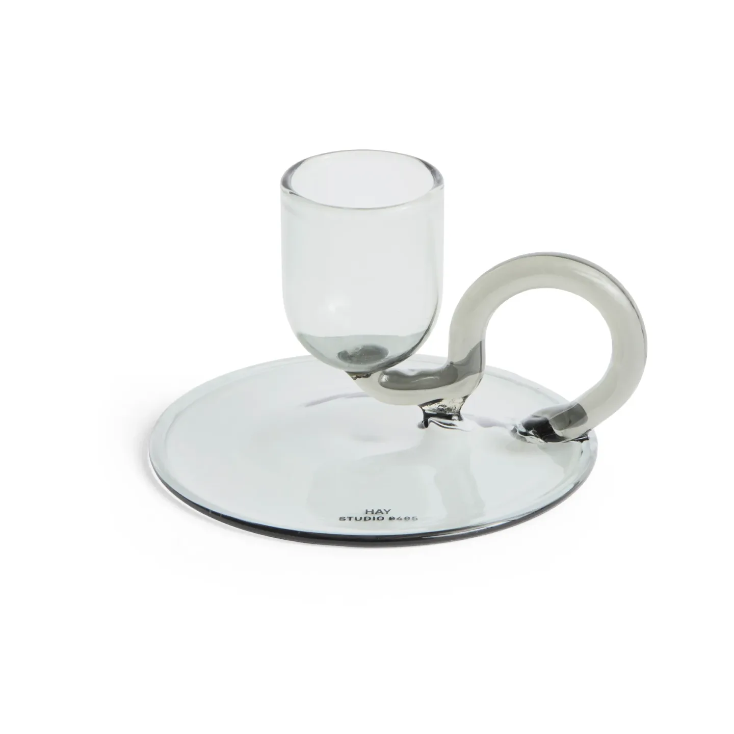 HAY Tiny Kerzenhalter curved Grey