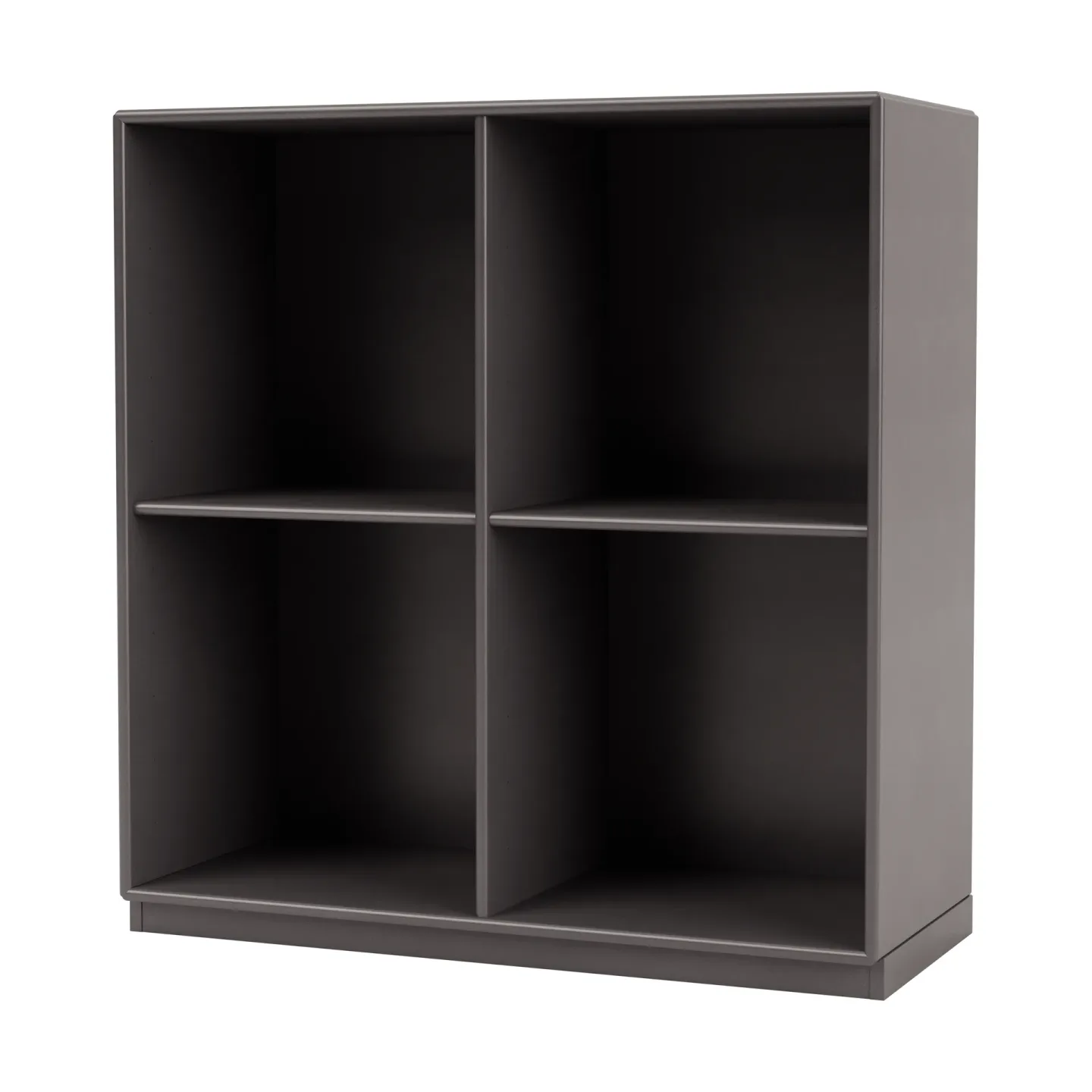 Montana SHOW Regal 69,6 x 69,6cm, Sockel 3cm 35-Coffee