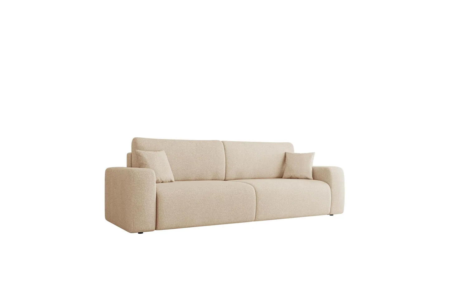 Barile Bäddsoffa 3-sits i Plysch - Beige
