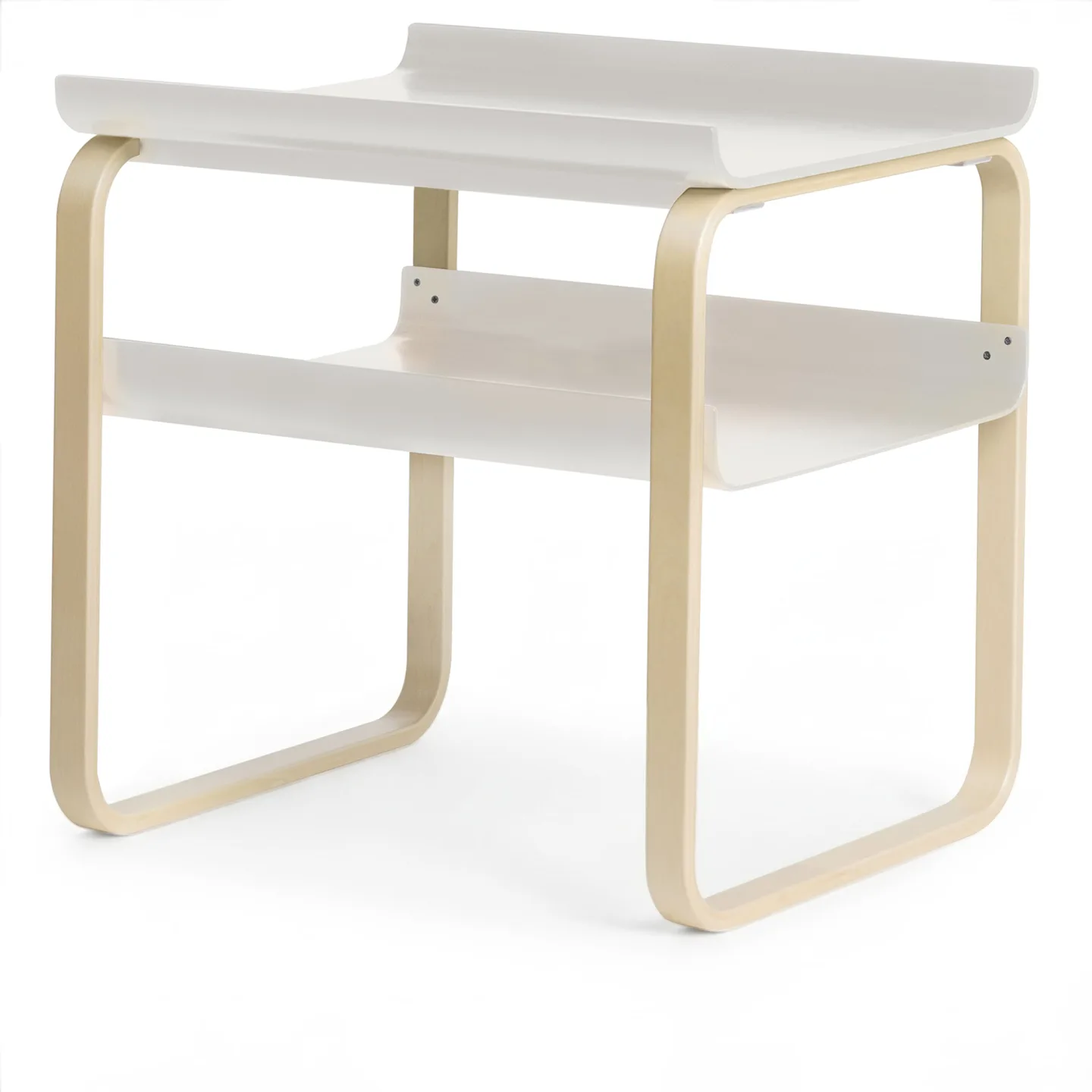 Artek - Sidobord 915 - Vitlackad/Klarlackad - Sidobord - Alvar Aalto - Vit - Trä