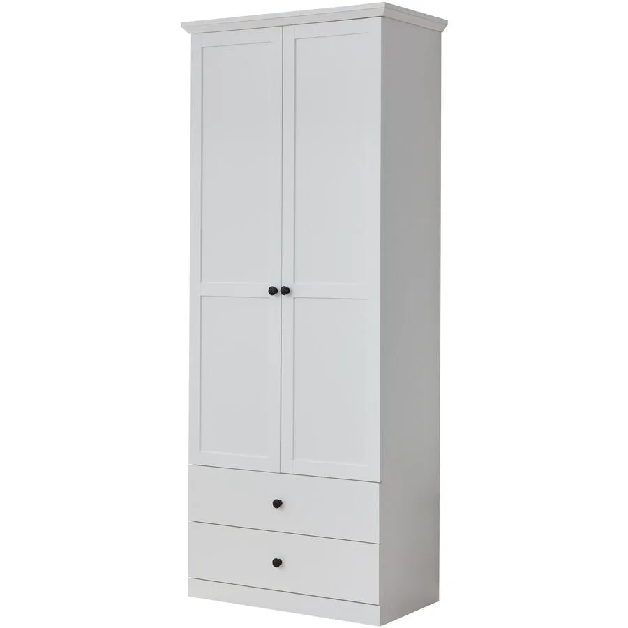 Garderobenschrank Wombat weiss Holzwerkstoff B 81 T 41 H 196 cm