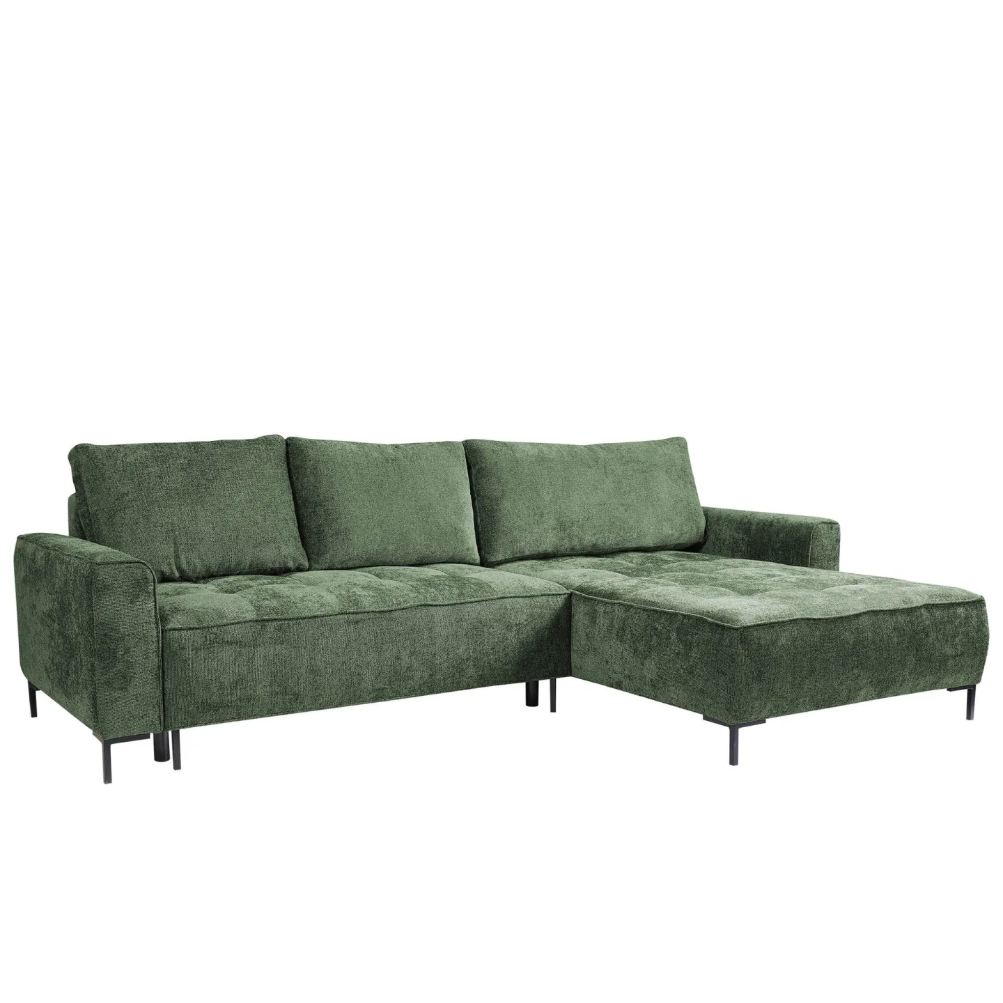 Morvian 3-sits Bäddsoffa med divan - grön