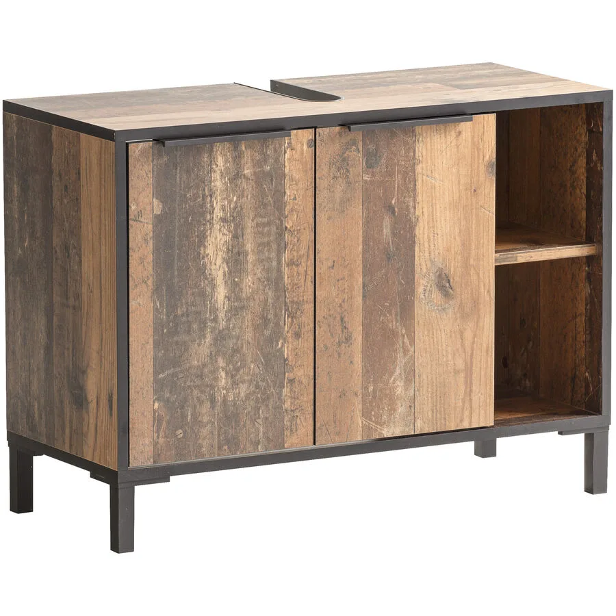 Waschbeckenunterschrank Japa braun Holzwerkstoff B 79.8 T 33 cm H 49.3 cm