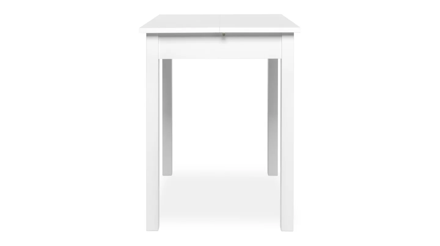 Esstisch 80 - 120 cm ausziehbar weiß - COBURG